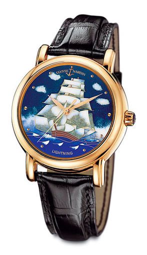 Buy replica Ulysse Nardin 136-11 / LTG Classico Enamel San Marco Cloisonne Lightning watch